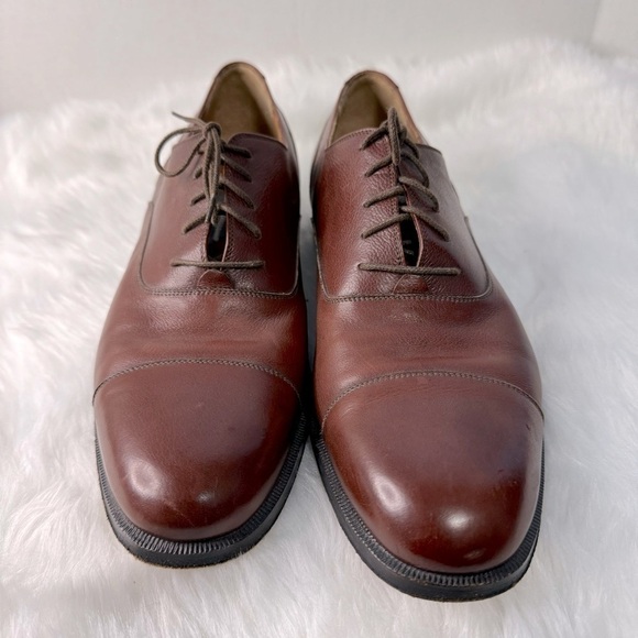 Salvatore Ferragamo Cap Toe Italy Men Size 9.5D Oxfords Lace Up Dress Shoes main image 4